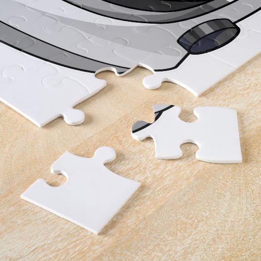 Panda als Astronaut mit Helmet Puzzle (Seite)