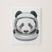 Panda als Astronaut mit Helmet Puzzle (Vertikal)