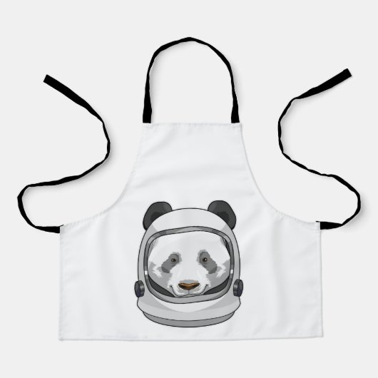 Panda als Astronaut mit Helmet Schürze (Vorderseite)