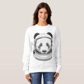Panda als Astronaut mit Helmet Sweatshirt (Vorne ganz)
