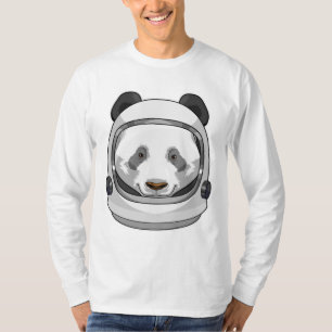 Panda als Astronaut mit Helmet T-Shirt