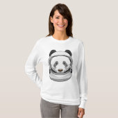 Panda als Astronaut mit Helmet T-Shirt (Vorne ganz)