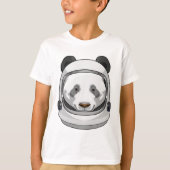 Panda als Astronaut mit Helmet T-Shirt (Vorderseite)