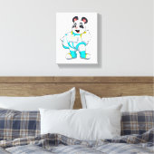 Panda als Astronaut mit Kostüm Leinwanddruck (Insitu (Schlafzimmer))