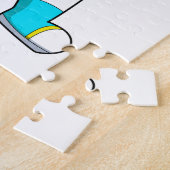 Panda als Astronaut mit Kostüm Puzzle (Seite)