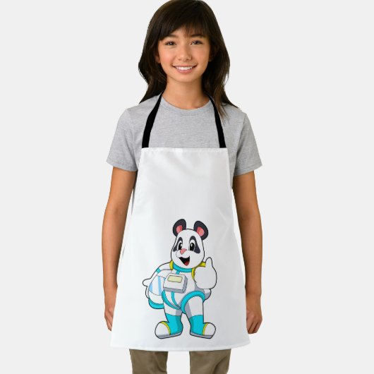 Panda als Astronaut mit Kostüm Schürze (Insitu)