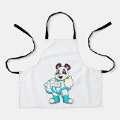 Panda als Astronaut mit Kostüm Schürze (Vorderseite)
