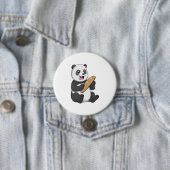 Panda als Bäcker mit Brot Button (Beispiel)