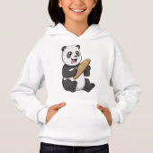 Panda als Baker mit Brot Hoodie (Vorderseite)