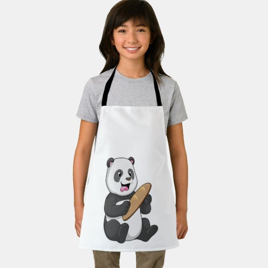Panda als Baker mit Brot Schürze (Insitu)