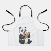Panda als Baker mit Brot Schürze (Vorderseite)