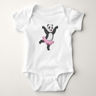 Panda als Ballerina im Ballett Baby Strampler