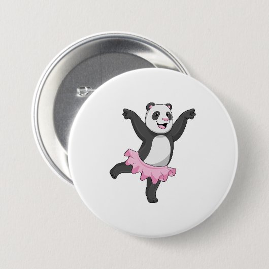 Panda als Ballerina im Ballett Button (Vorne & Hinten)