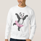 Panda als Ballerina im Ballett Sweatshirt (Vorderseite)
