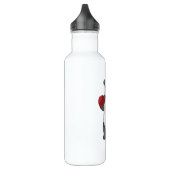 Panda als Boxer mit Boxhandschuhen Edelstahlflasche (Links)