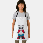 Panda als Boxer mit Boxhandschuhen Schürze (Insitu)