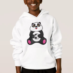 Panda als Fußballspieler mit Fußball Hoodie