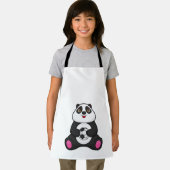 Panda als Fußballspieler mit Fußball Schürze (Insitu)