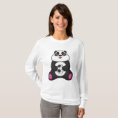 Panda als Fußballspieler mit Fußball T-Shirt (Vorne ganz)