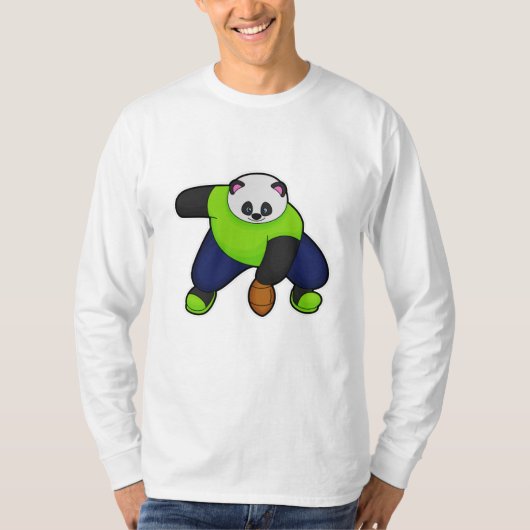 Panda als Fußballspieler mit Fußball T-Shirt (Vorderseite)