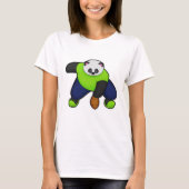 Panda als Fußballspieler mit Fußball T-Shirt (Vorderseite)