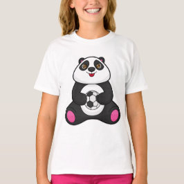 Panda als Fußballspieler mit Fußball T-Shirt