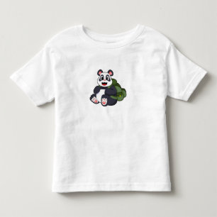Panda als Hiker mit Rucksack Kleinkind T-shirt