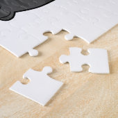 Panda als Hiker mit Rucksack Puzzle (Seite)