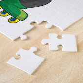 Panda als Inline-Skater mit Roller-Skaten Puzzle (Seite)