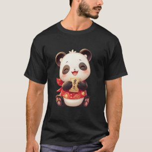Panda als japanischer Maneki-Neko - Panda Bär Japa T-Shirt