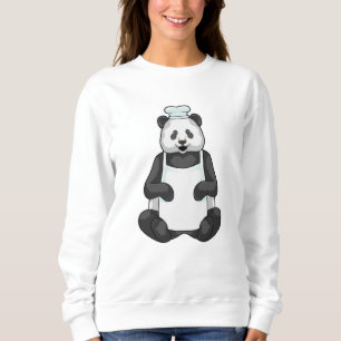 Panda als Koch mit Kochmütze Sweatshirt