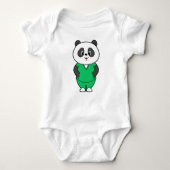Panda als Krankenschwester mit Smock Baby Strampler (Vorderseite)