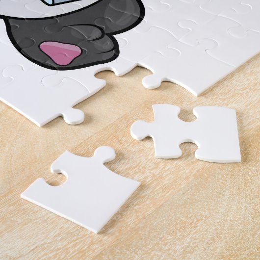 Panda als Krankenschwester mit Spritze Puzzle (Seite)