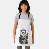 Panda als Krankenschwester mit Spritze Schürze (Insitu)