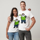Panda als Maler mit Pinsel T-Shirt (Unisex)