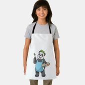 Panda als Maler mit Pinsel und Farbe Schürze (Insitu)