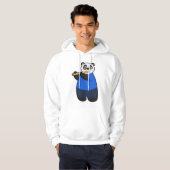 Panda als Musiker mit Flute Hoodie (Vorne ganz)
