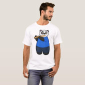 Panda als Musiker mit Flute T-Shirt (Vorne ganz)