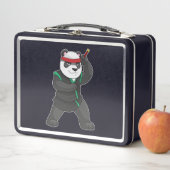 Panda als Ninja in Kostüm Metall Brotdose (Beispiel)
