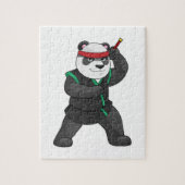 Panda als Ninja in Kostüm Puzzle (Vertikal)