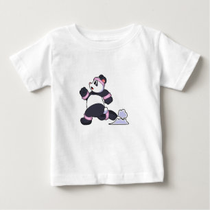 Panda als Runner beim Laufen Baby T-shirt