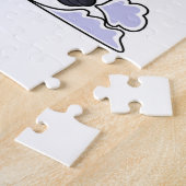 Panda als Runner beim Laufen Puzzle (Seite)