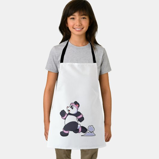 Panda als Runner beim Laufen Schürze (Insitu)