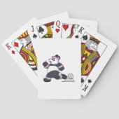 Panda als Runner beim Laufen Spielkarten (Rückseite)