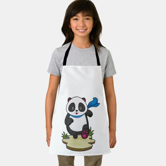Panda als Runner mit Scarf Schürze (Insitu)