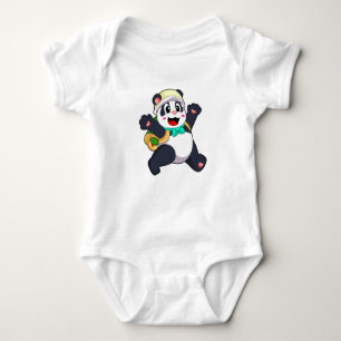 Panda als Student Baby Strampler