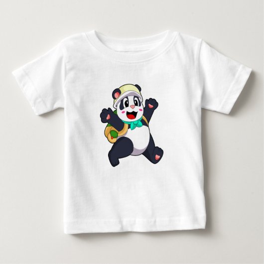 Panda als Student Baby T-shirt (Vorderseite)