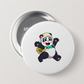Panda als Student Button (Vorne & Hinten)