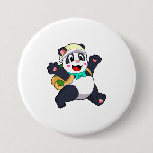 Panda als Student Button (Vorderseite)