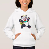 Panda als Student Hoodie (Vorderseite)